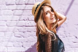 Young woman wearing a hat