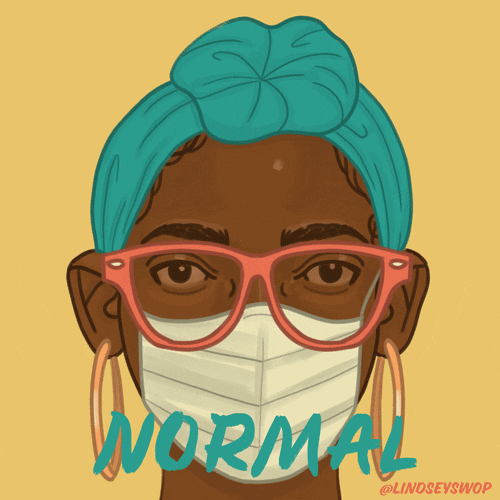 Lindsey B. animation illustration mask glasses GIF